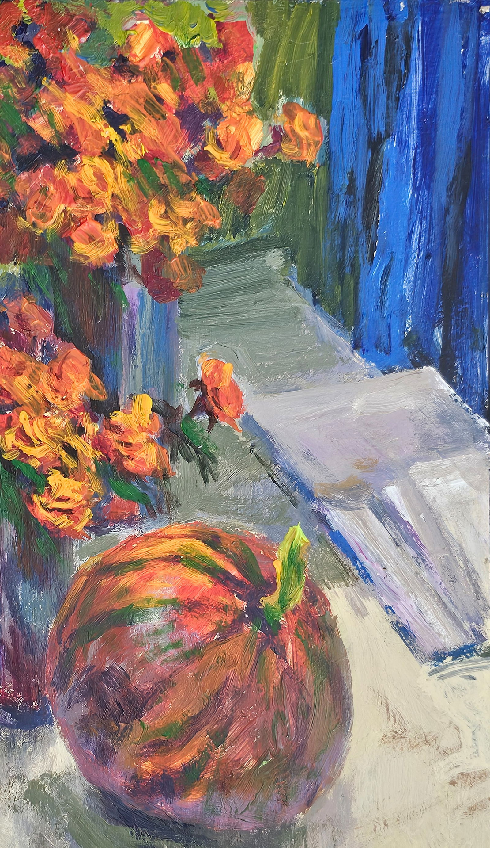 Acrylic painting red pumpkin Vyacheslav Petrovich Babac - 4