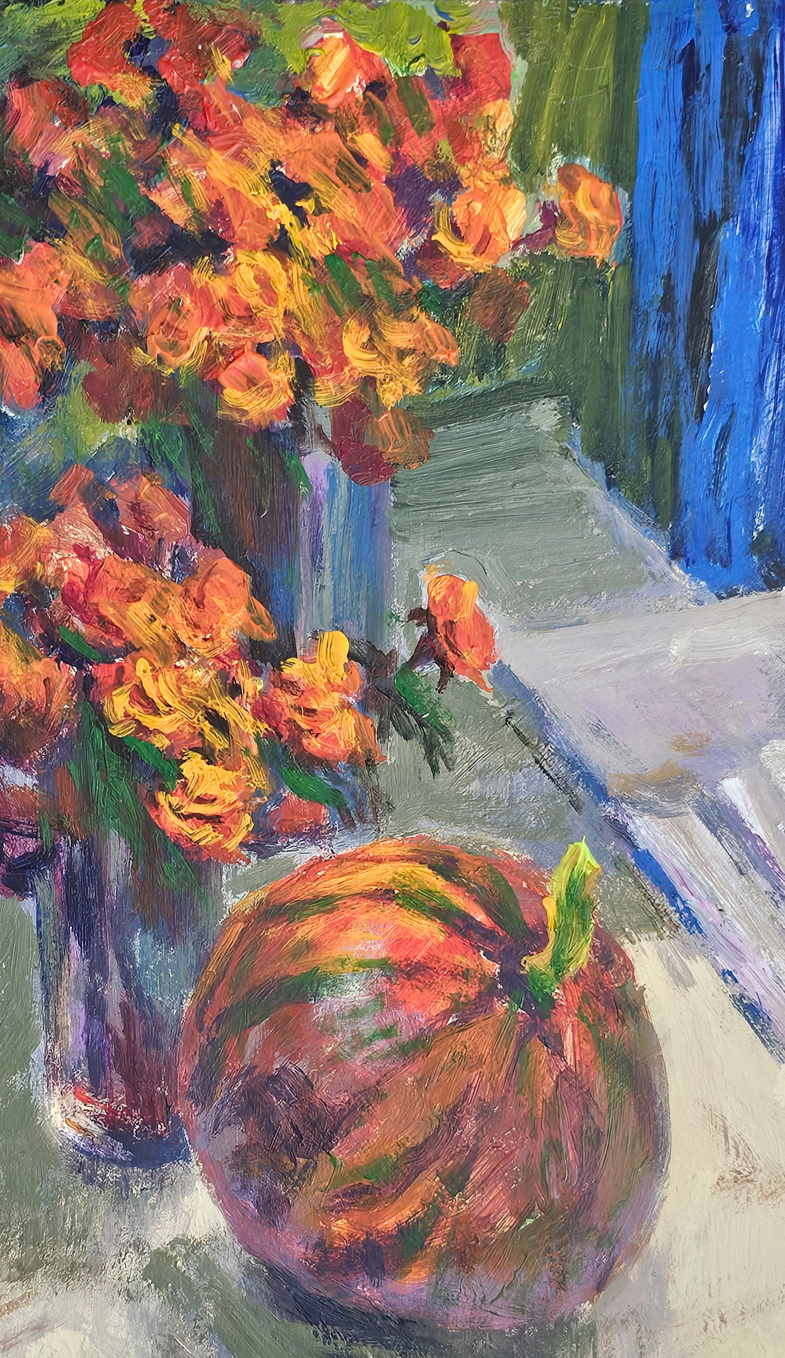 Acrylic painting red pumpkin Vyacheslav Petrovich Babac - 8