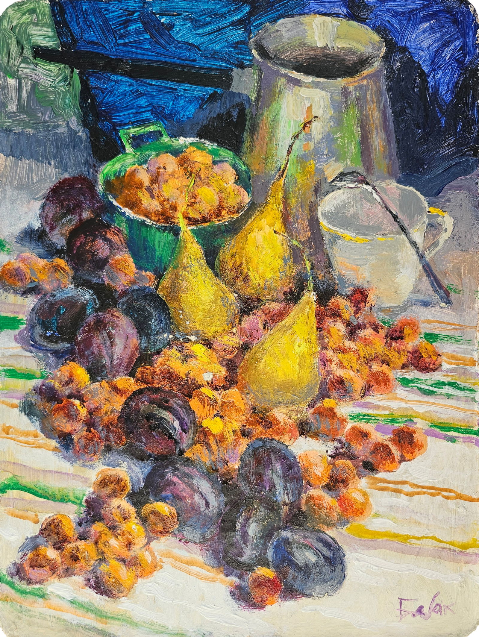 Acrylic painting fruit still life Vyacheslav Petrovich Babac (1 of 10)