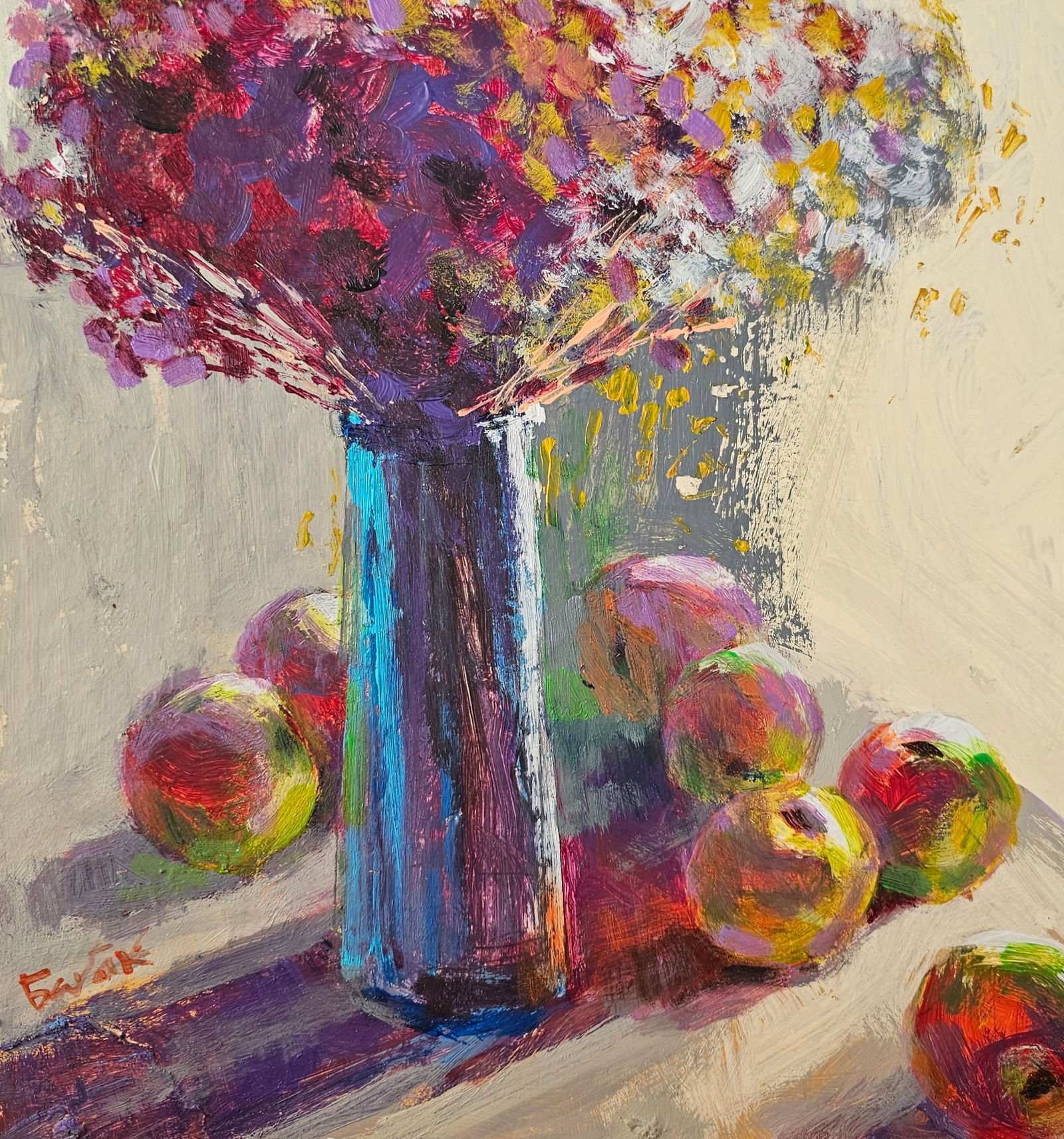 Acrylic painting still life Vyacheslav Petrovich Babac - 5