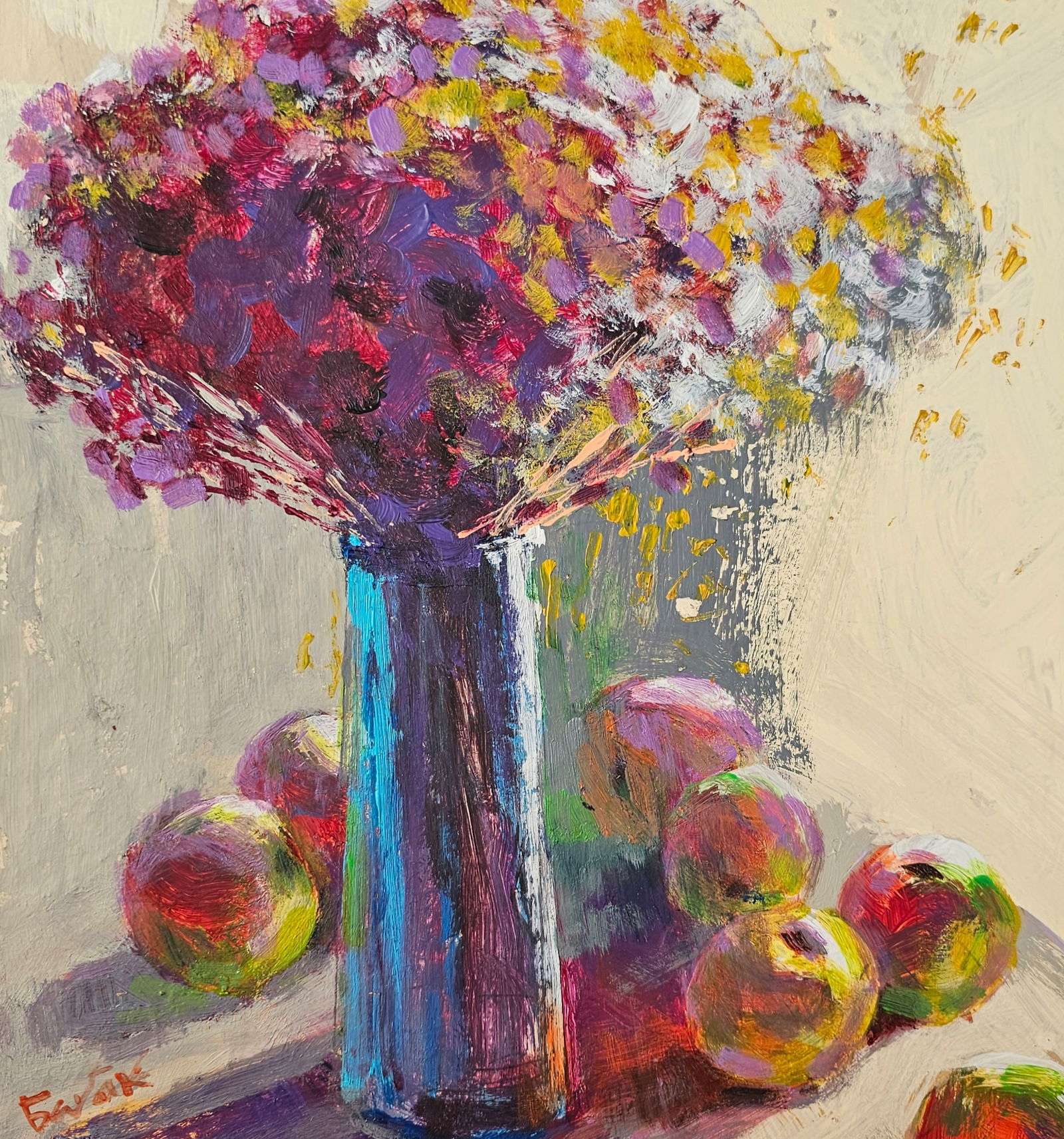 Acrylic painting still life Vyacheslav Petrovich Babac - 8
