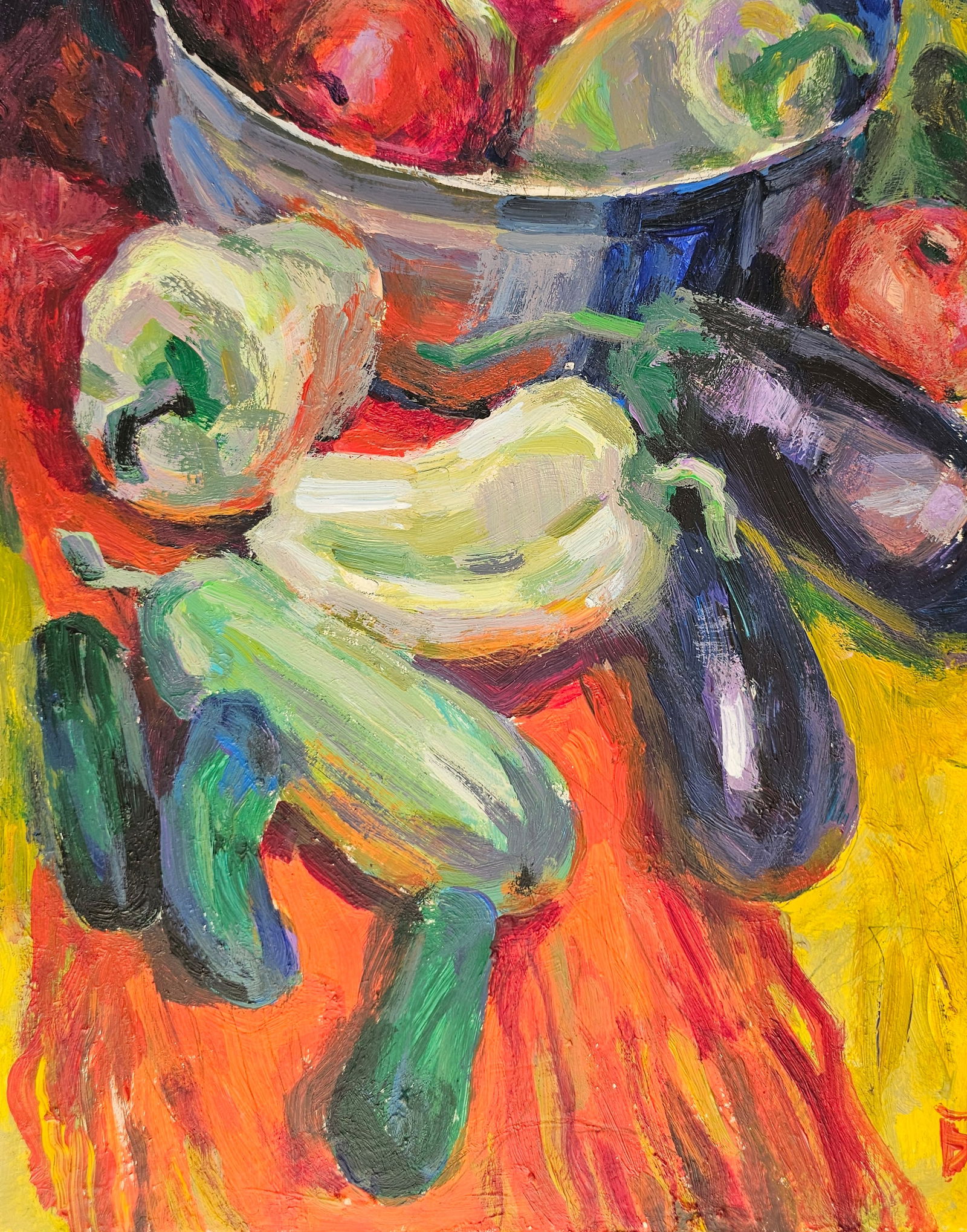 Acrylic painting vegetables from the market Vyacheslav Petrovich Babac - 5