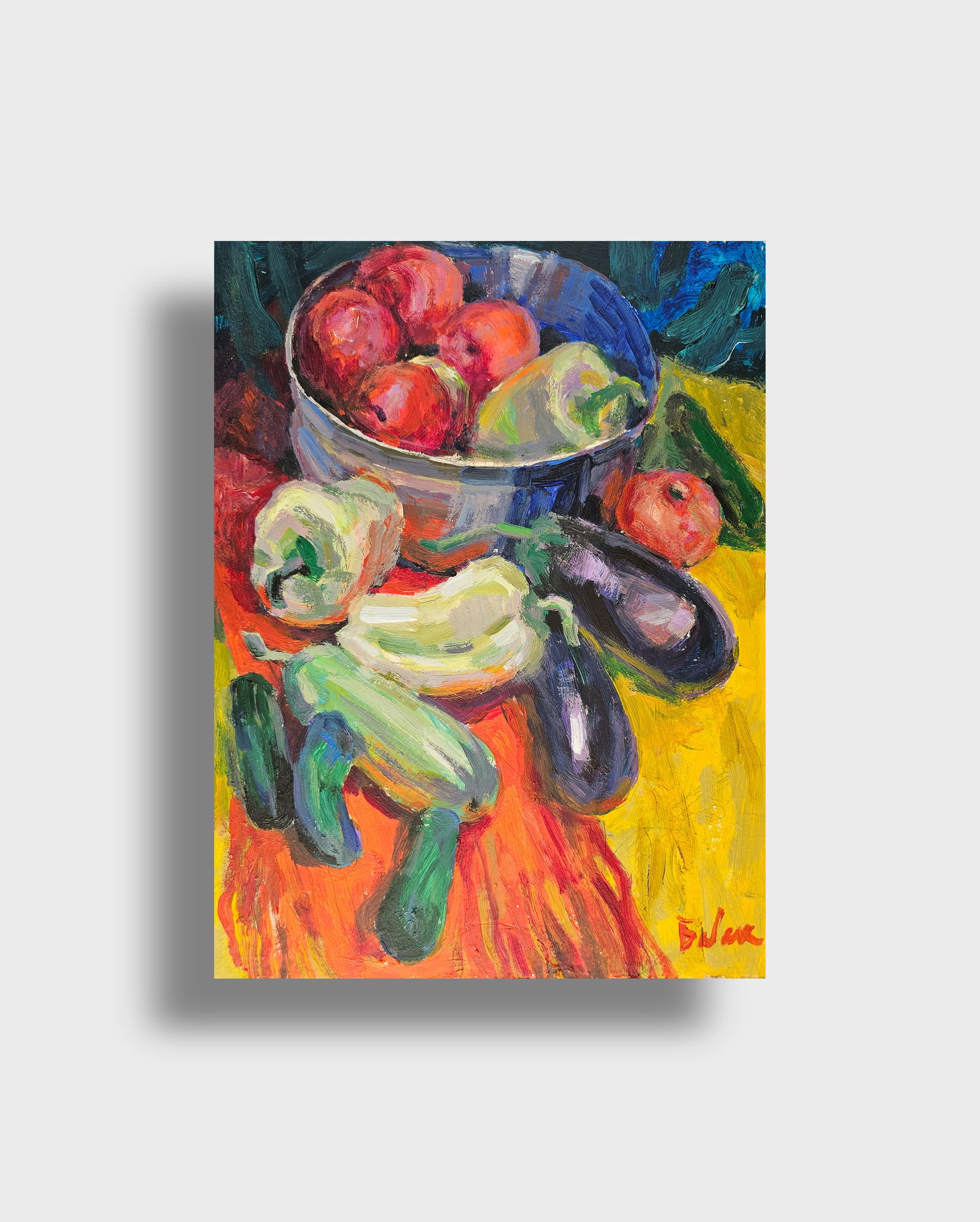 Acrylic painting vegetables from the market Vyacheslav Petrovich Babac - 9