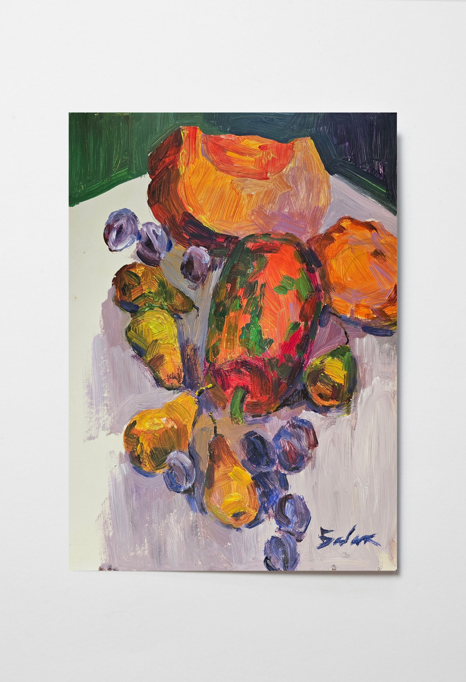 Acrylic painting Autumn vegetables Vyacheslav Petrovich Babac - 10