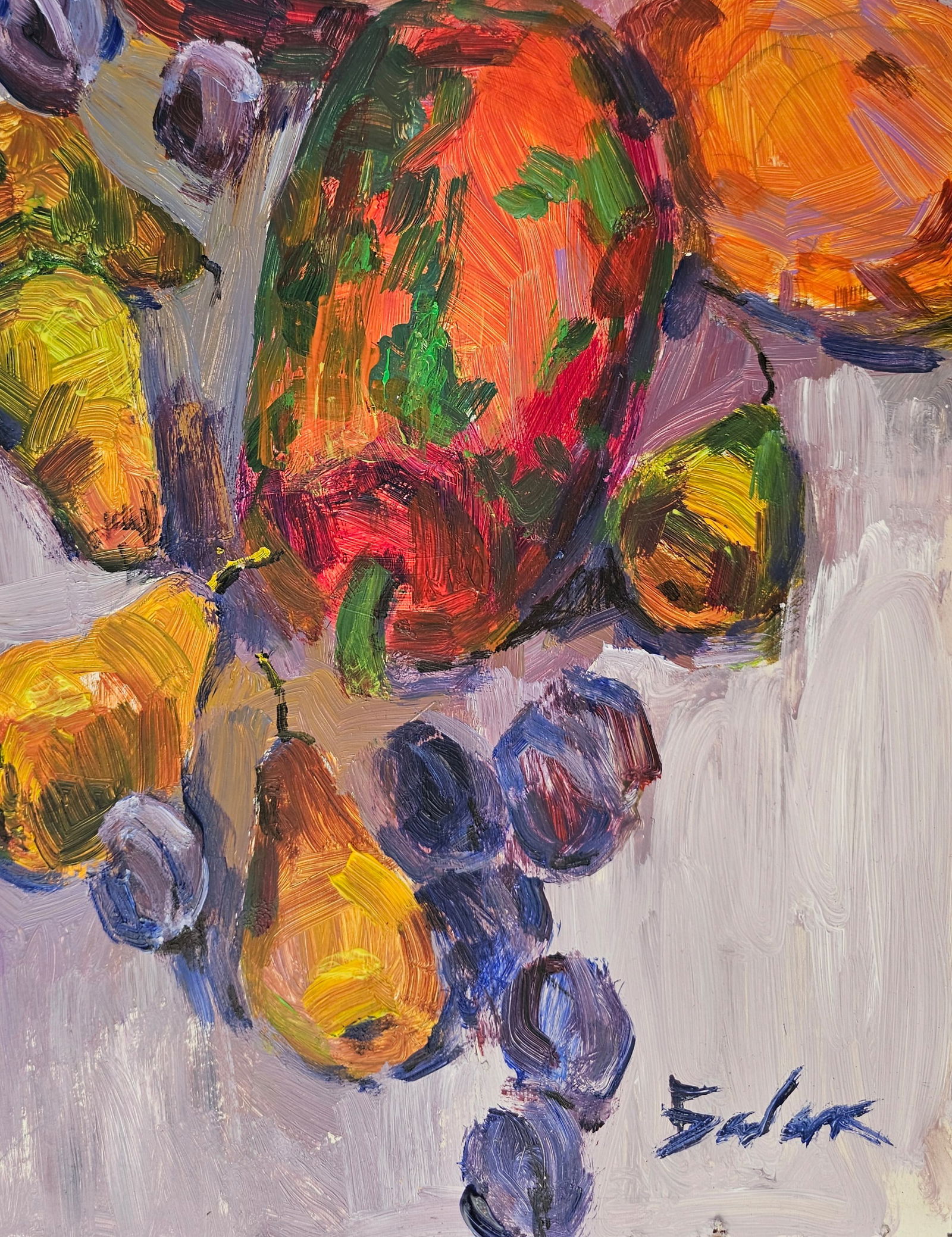 Acrylic painting Autumn vegetables Vyacheslav Petrovich Babac - 6