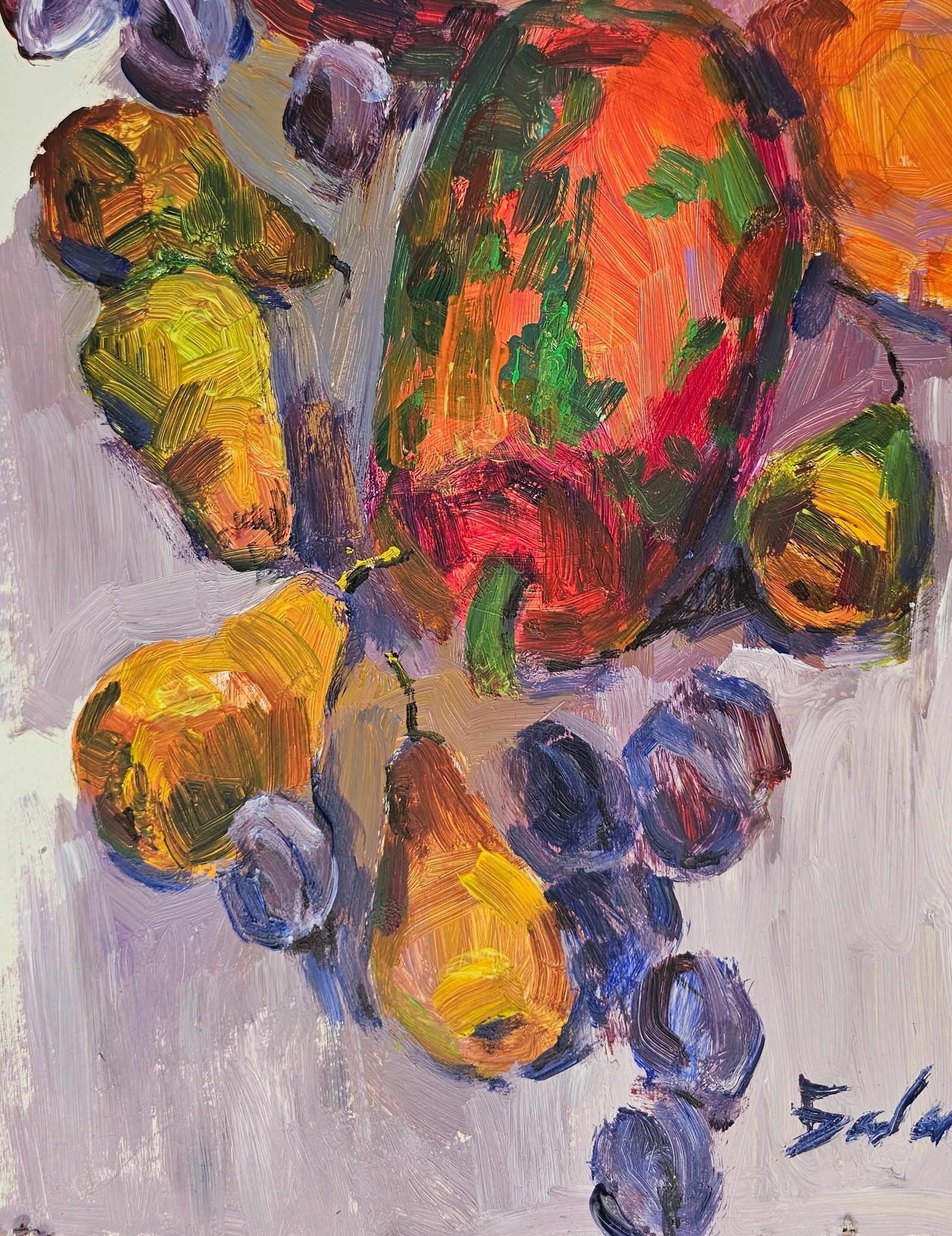 Acrylic painting Autumn vegetables Vyacheslav Petrovich Babac - 9