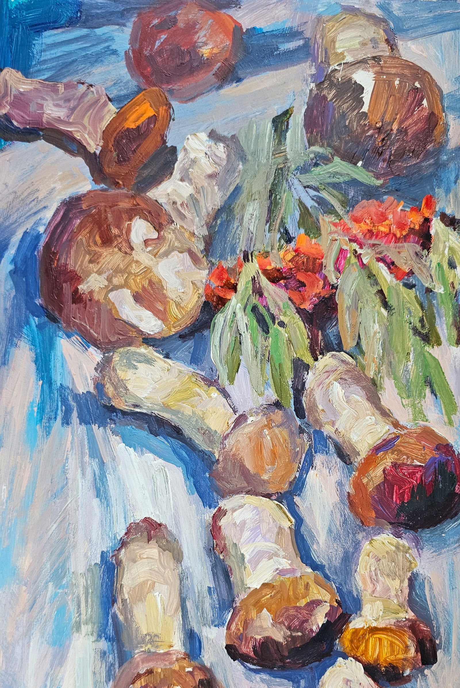 Acrylic painting mushrooms Vyacheslav Petrovich Babac - 8