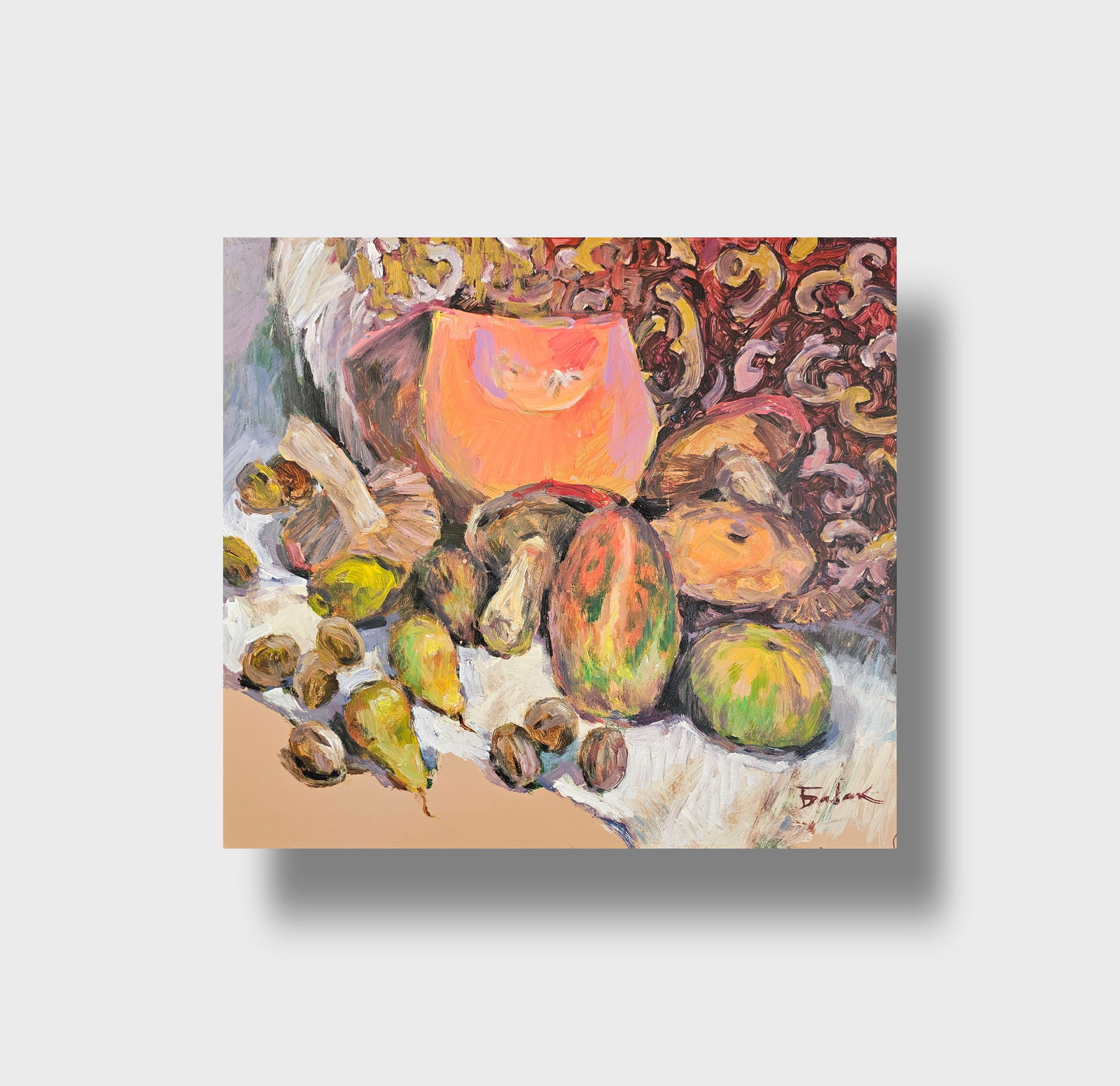 Acrylic painting Autumn still life Vyacheslav Petrovich Babac - 10