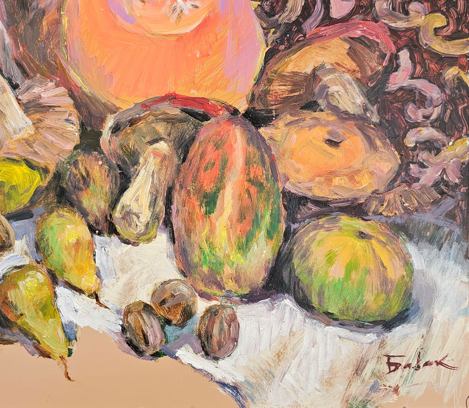 Acrylic painting Autumn still life Vyacheslav Petrovich Babac - 6