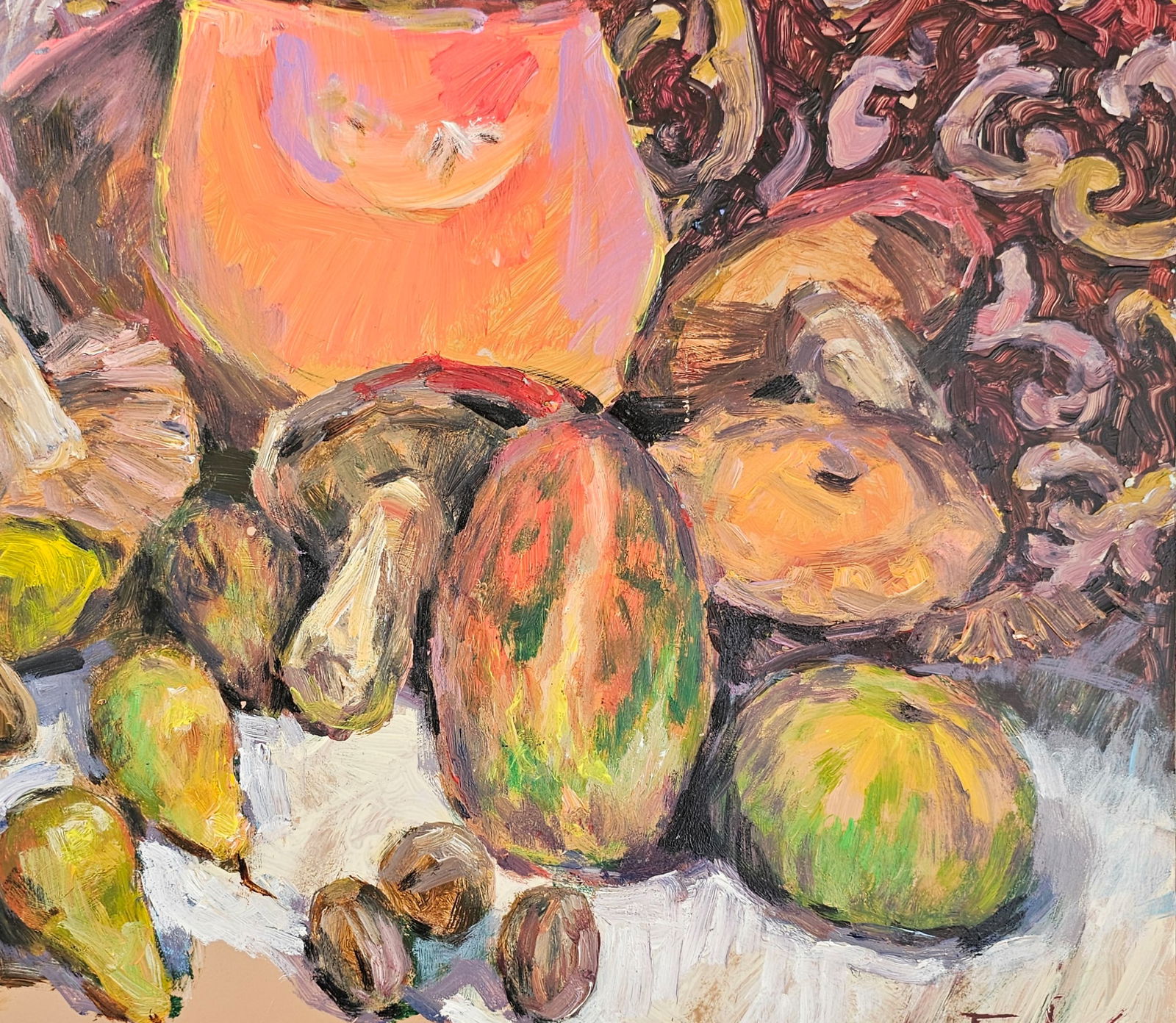 Acrylic painting Autumn still life Vyacheslav Petrovich Babac - 9