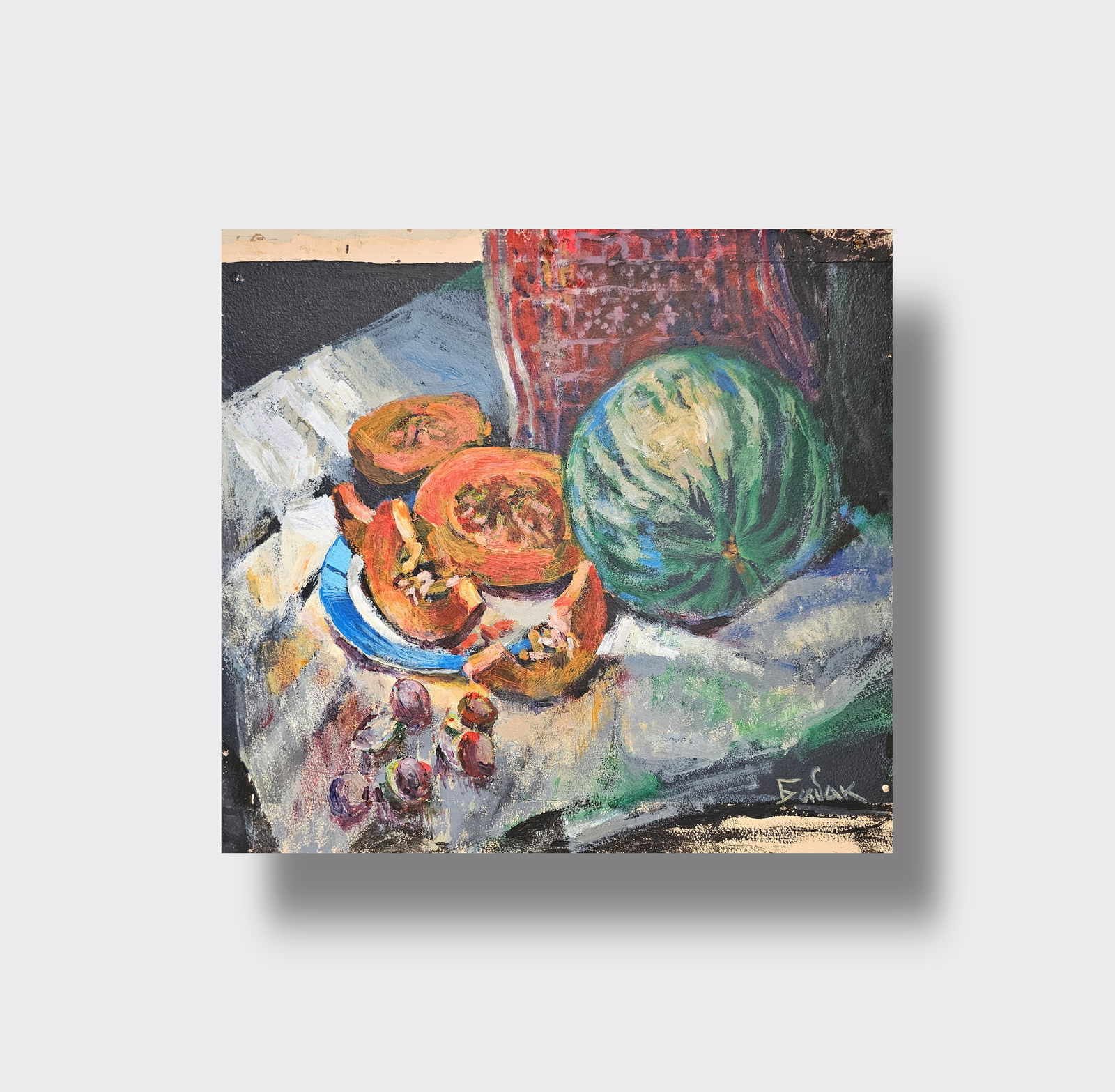 Acrylic painting autumn still life Vyacheslav Petrovich Babac - 10