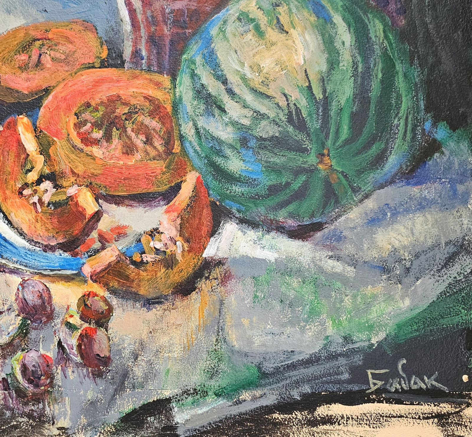 Acrylic painting autumn still life Vyacheslav Petrovich Babac - 6