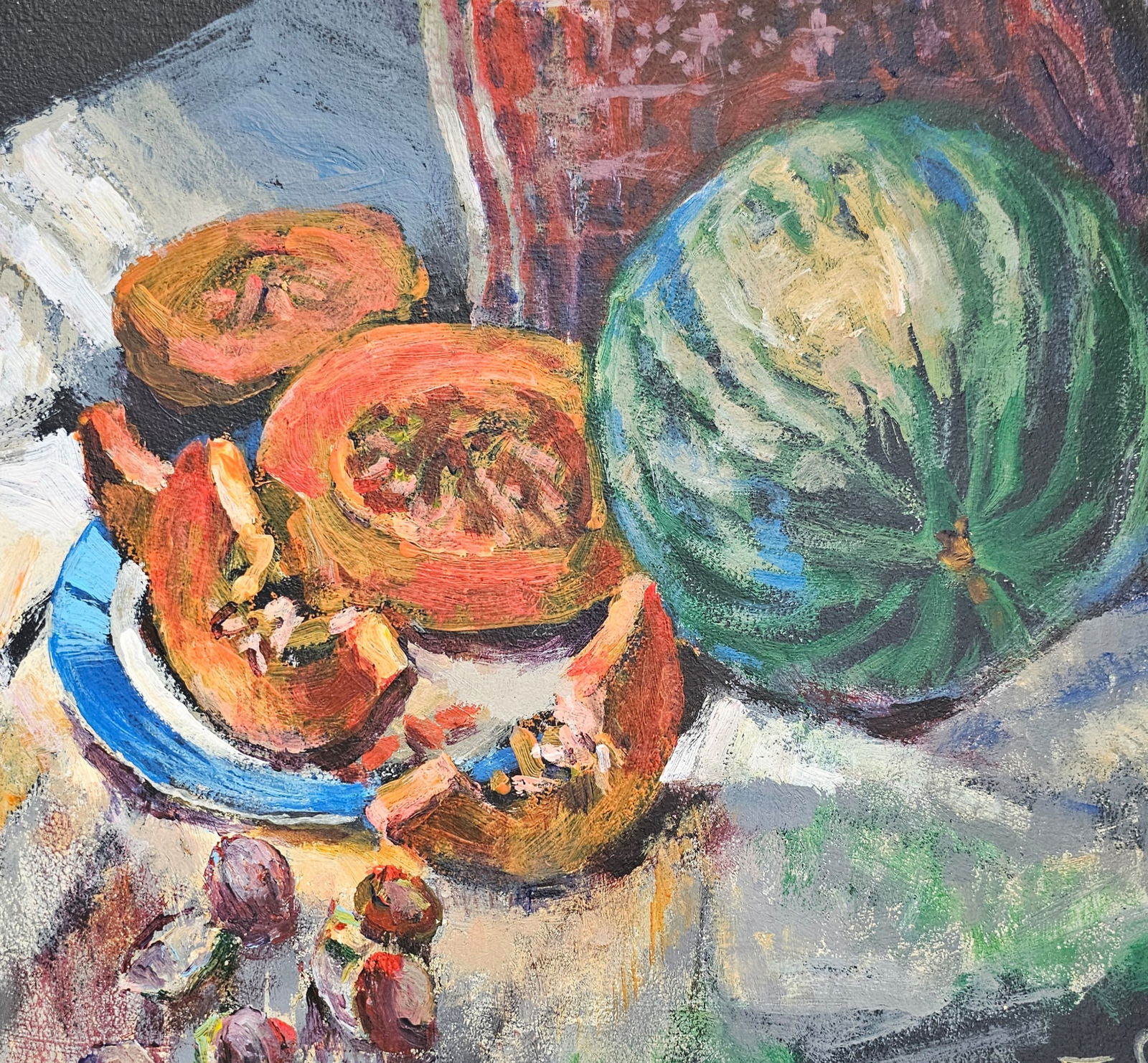 Acrylic painting autumn still life Vyacheslav Petrovich Babac - 7