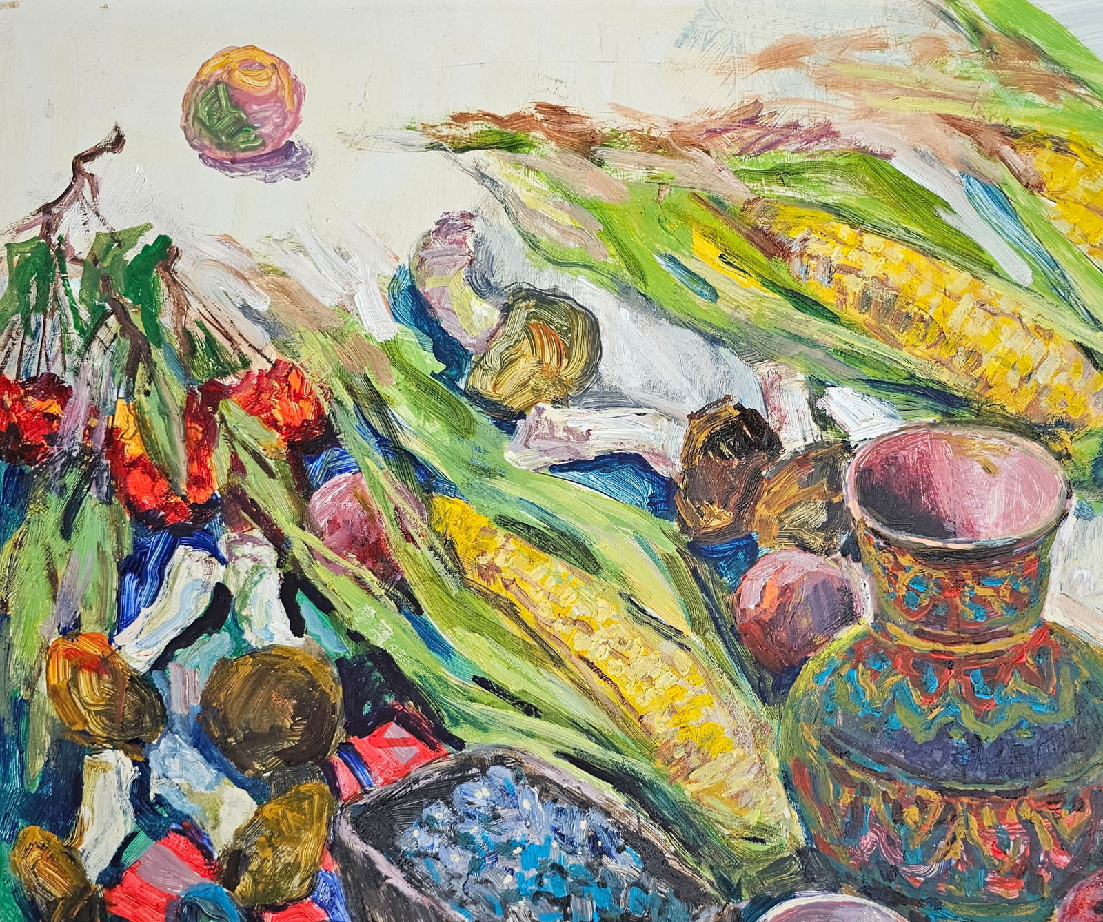 Acrylic painting autumn still life Vyacheslav Petrovich Babac - 3