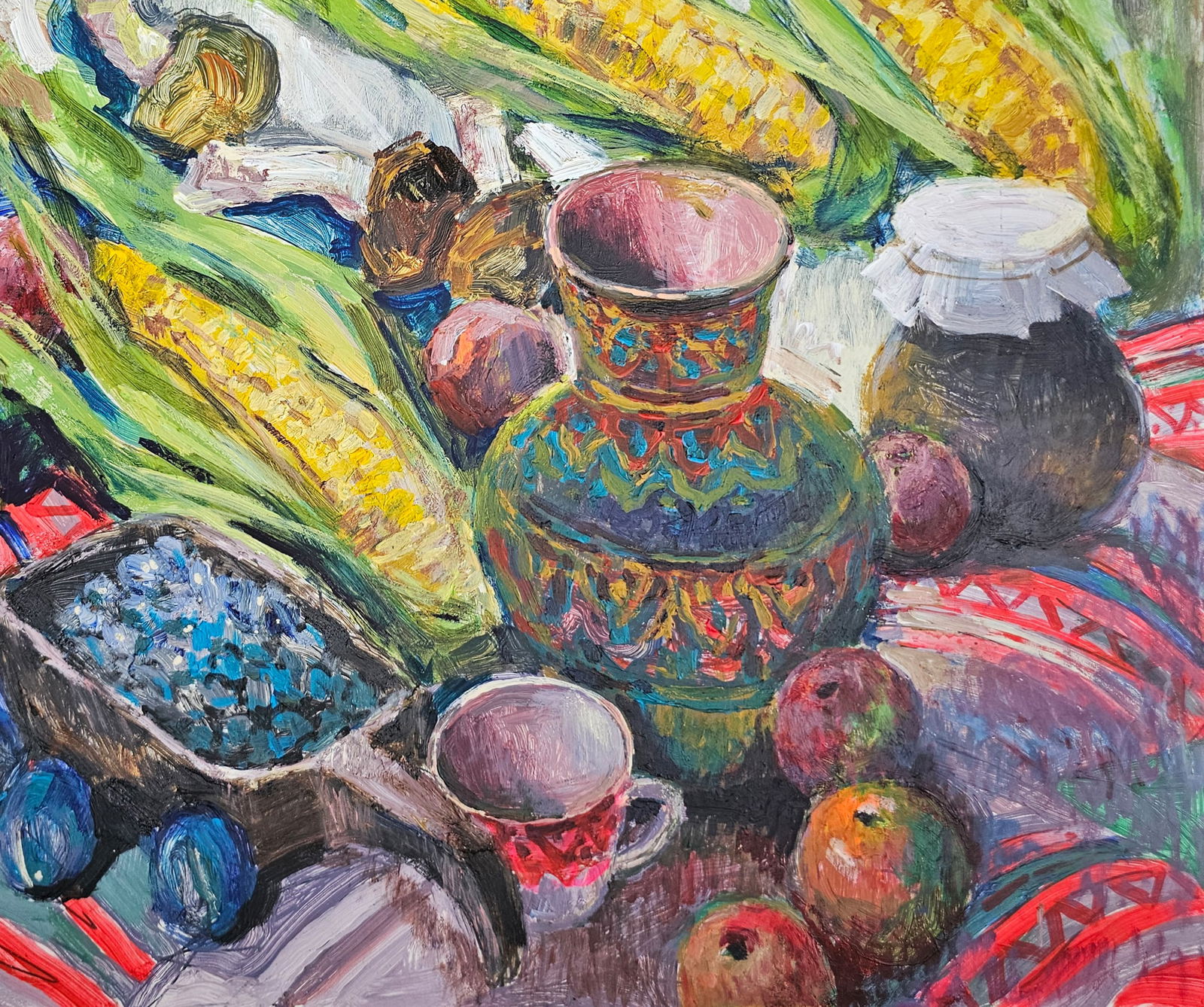 Acrylic painting autumn still life Vyacheslav Petrovich Babac - 6