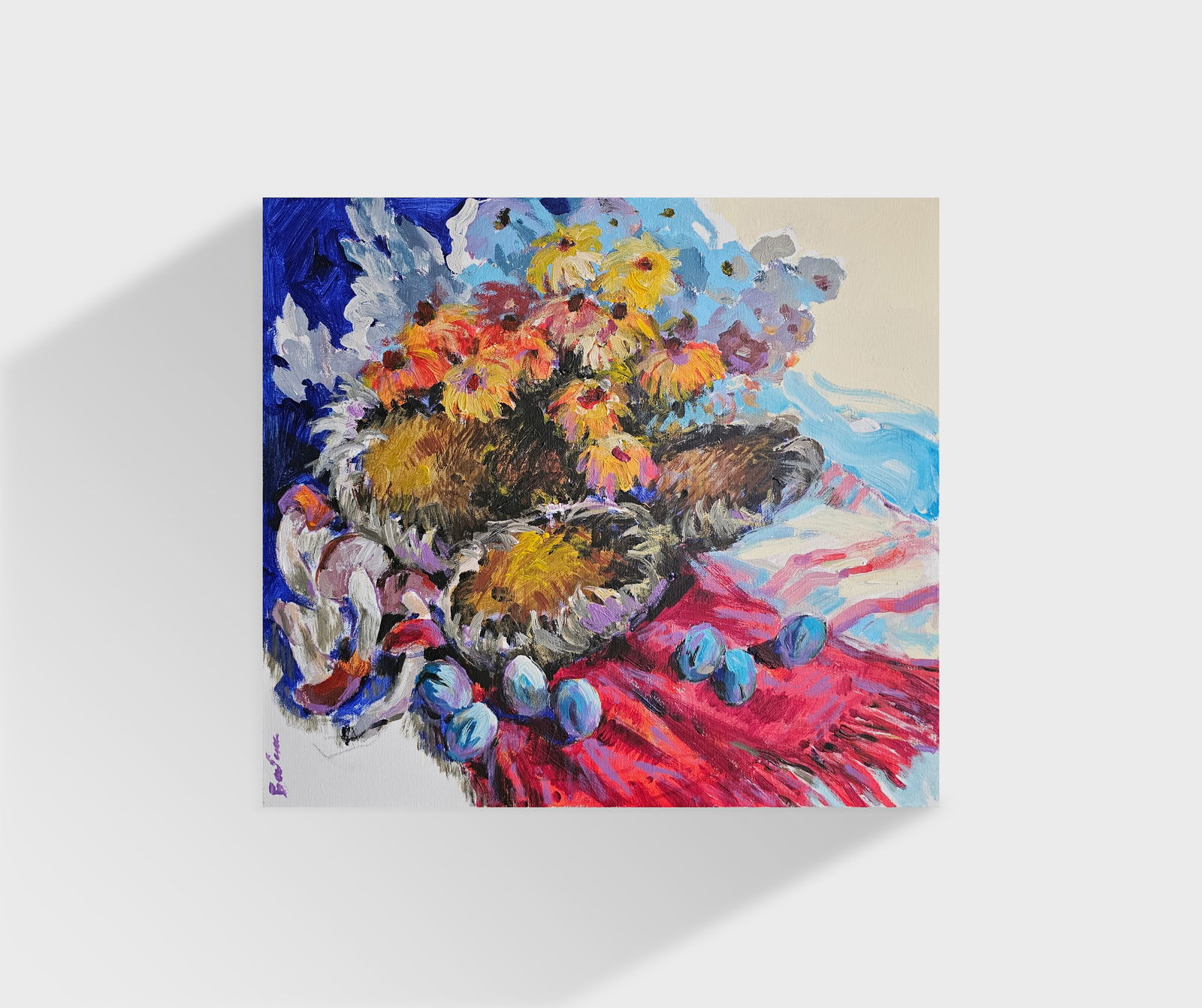 Acrylic painting Gifts of autumn Vyacheslav Petrovich Babac - 10