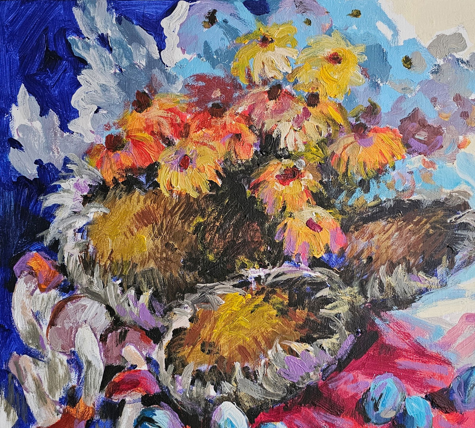 Acrylic painting Gifts of autumn Vyacheslav Petrovich Babac - 3