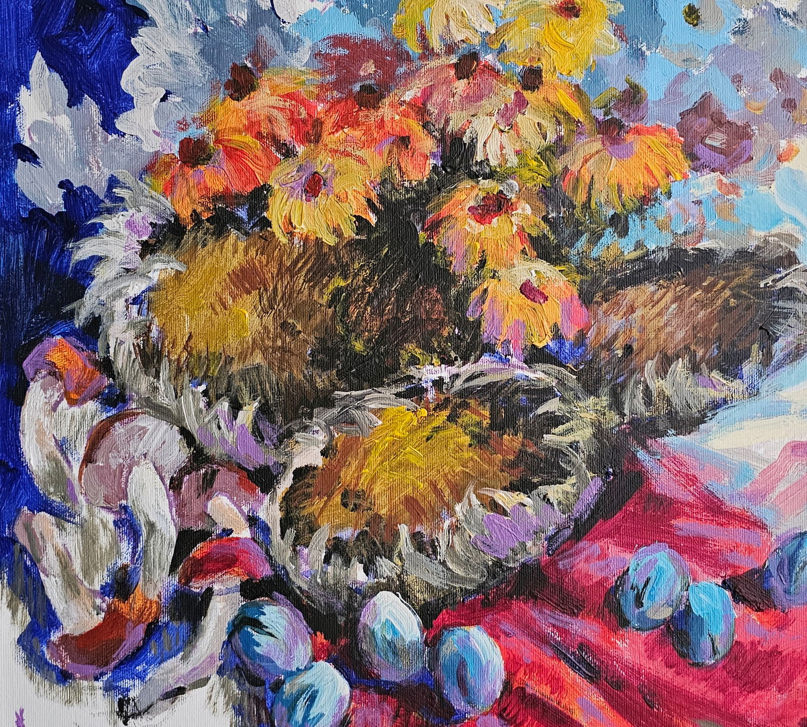 Acrylic painting Gifts of autumn Vyacheslav Petrovich Babac - 8