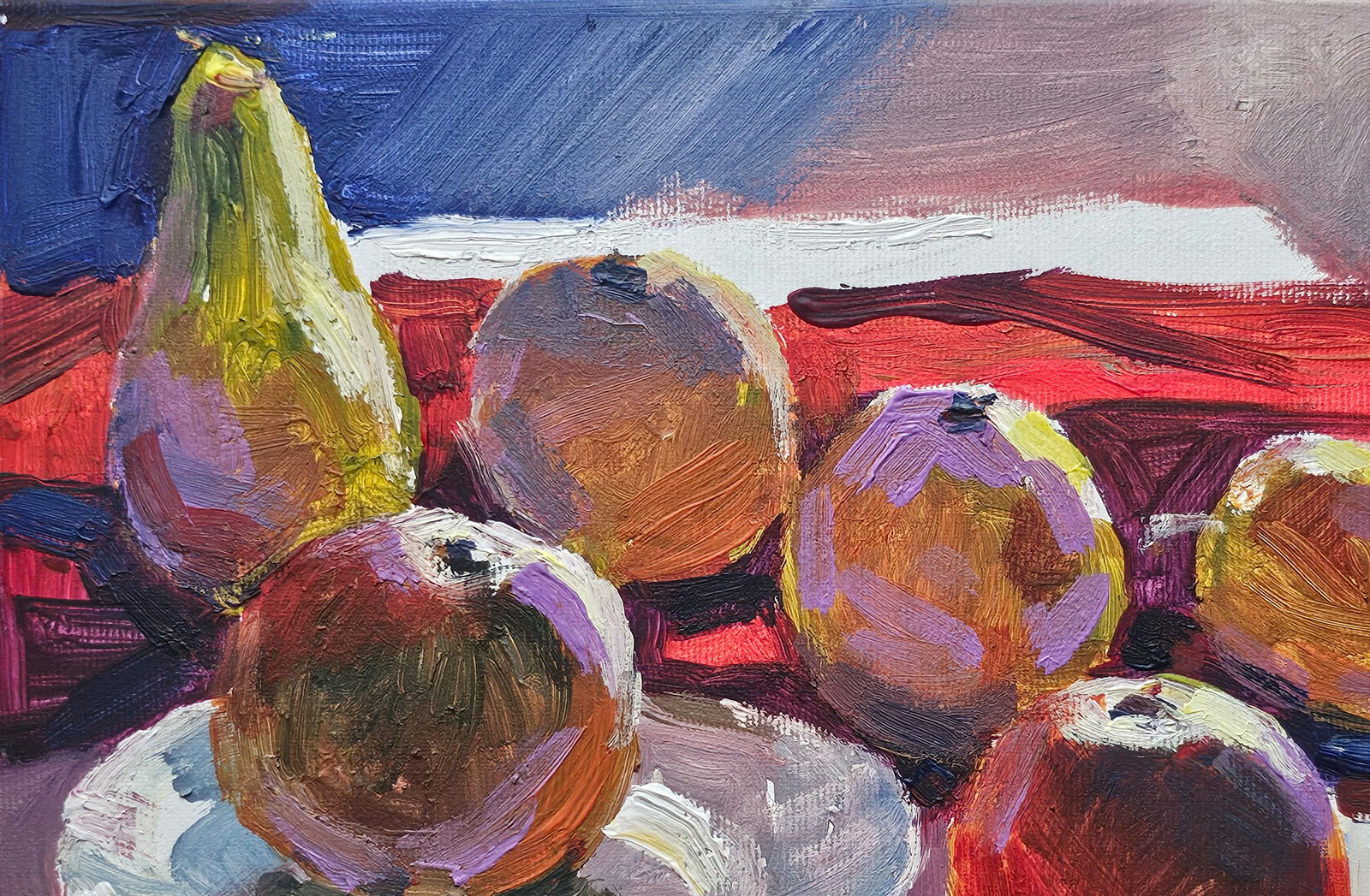 Acrylic painting still life with fruit Vyacheslav Petrovich Babac - 3