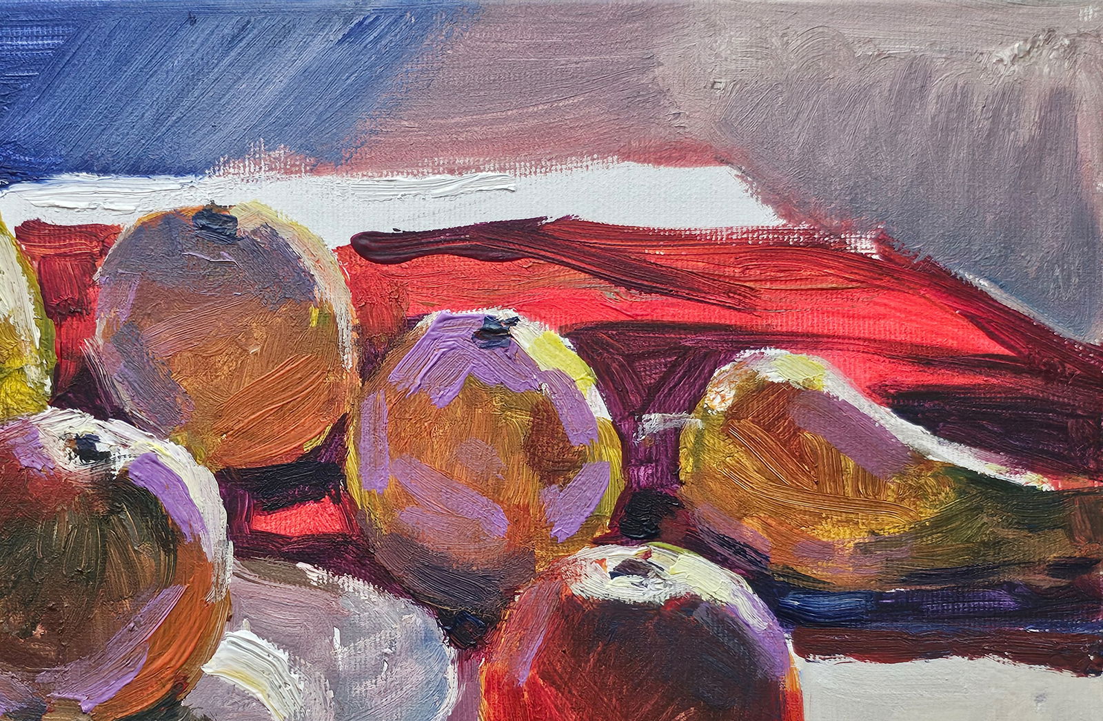 Acrylic painting still life with fruit Vyacheslav Petrovich Babac - 4