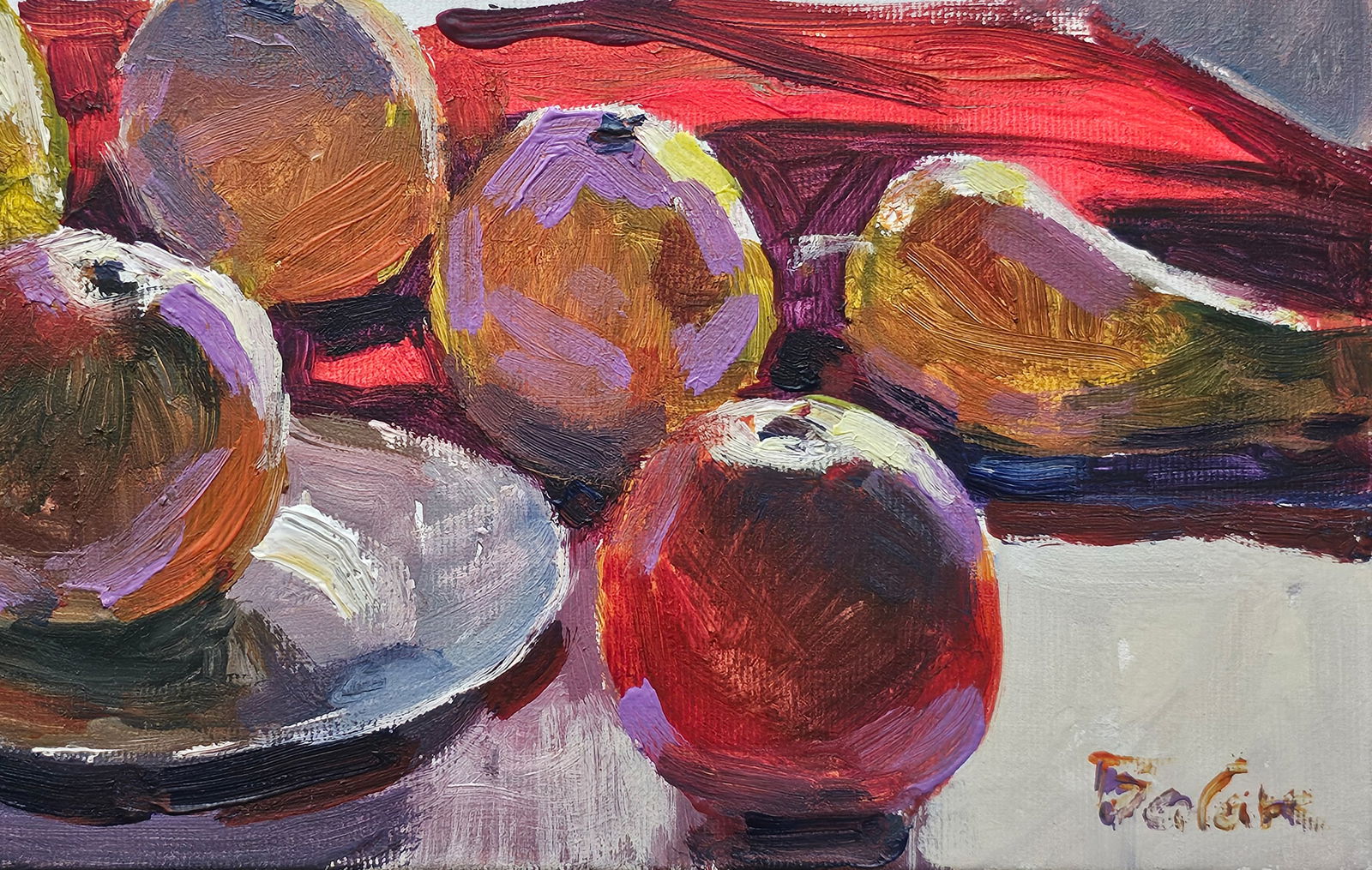 Acrylic painting still life with fruit Vyacheslav Petrovich Babac - 6