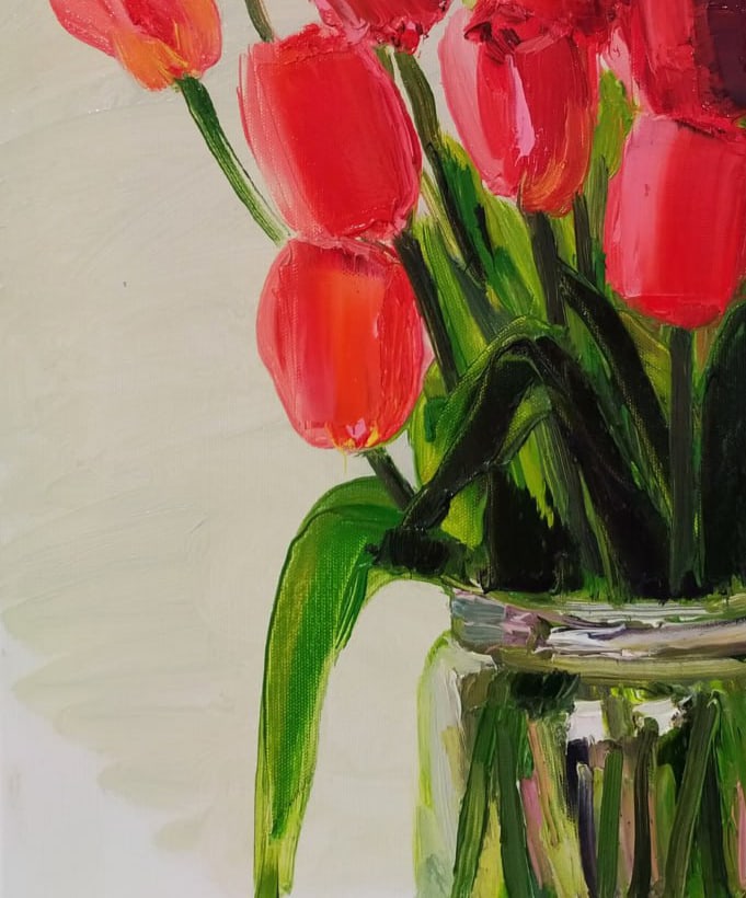 Oil painting Tulips Nina L - 4