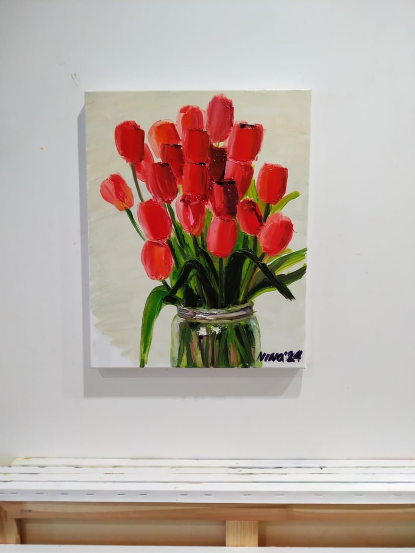 Oil painting Tulips Nina L - 8