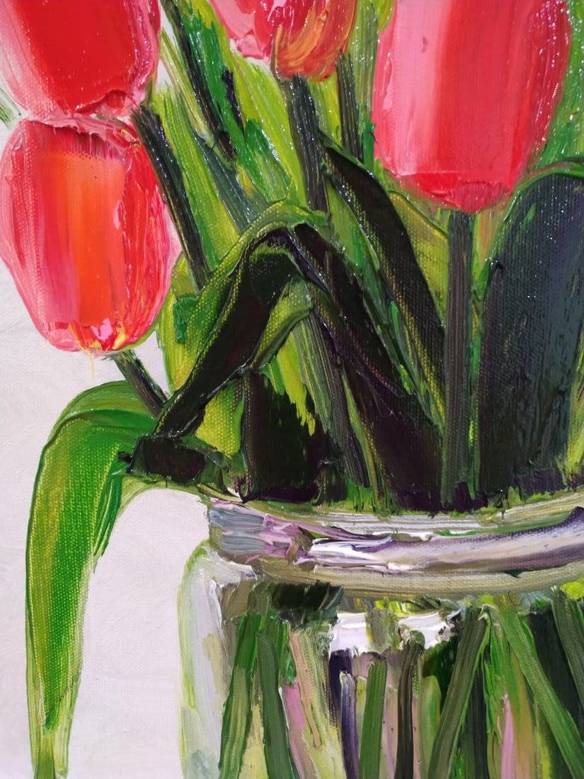 Oil painting Tulips Nina L - 9