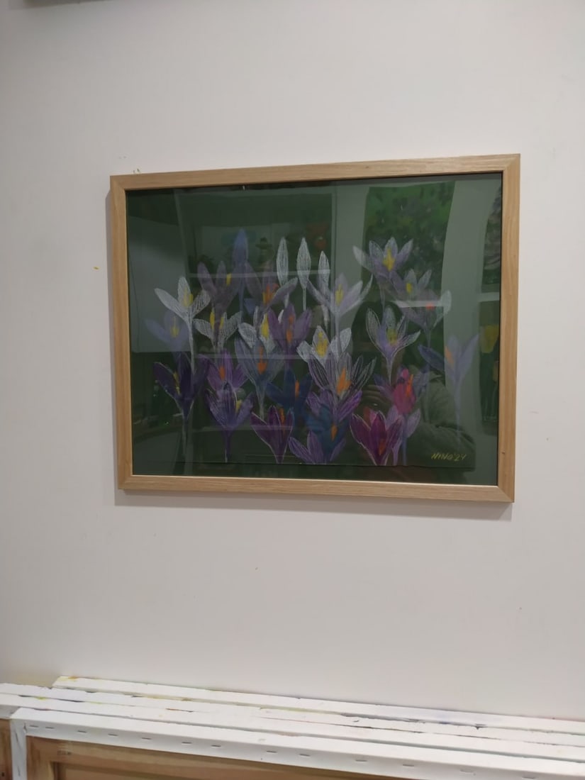 Oil painting Crocuses Nina L - 10