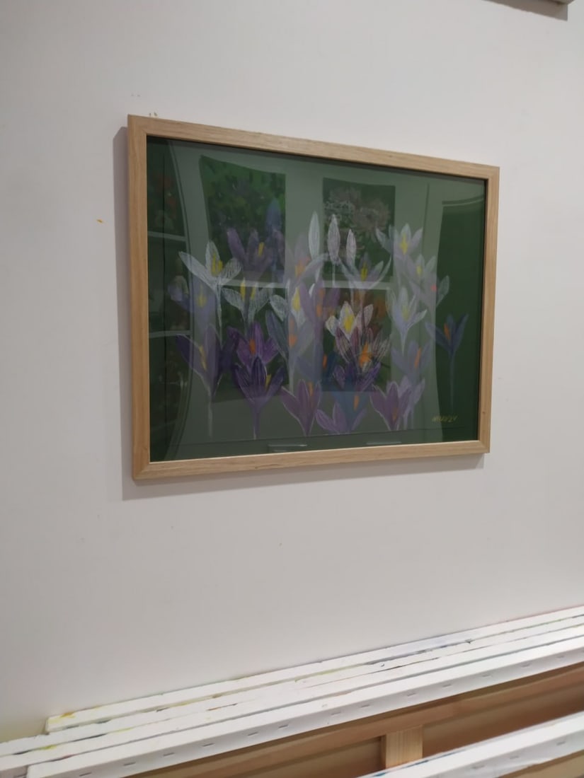 Oil painting Crocuses Nina L - 11