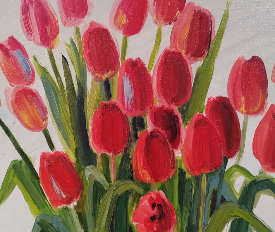 Oil painting Tulips Nina L - 6