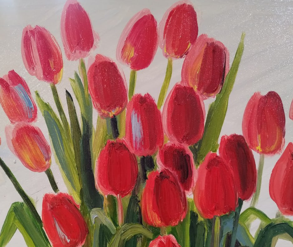 Oil painting Tulips Nina L - 7