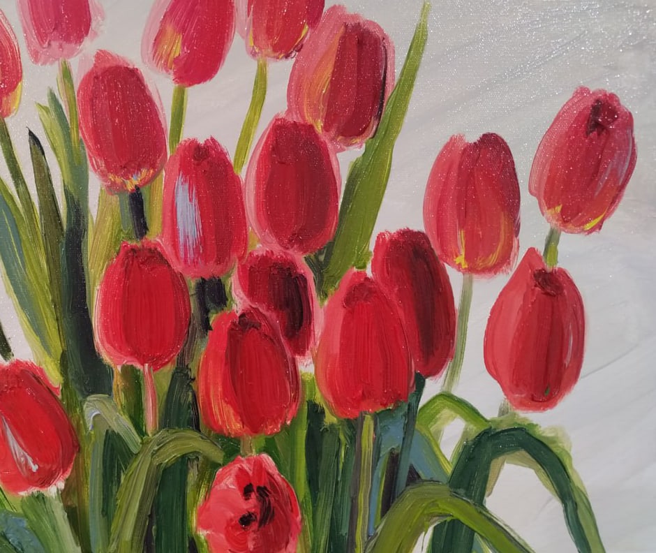 Oil painting Tulips Nina L - 9