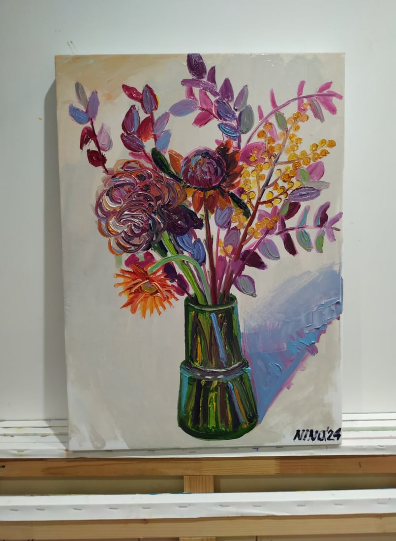 Oil painting A bouquet of autumn Nina L - 10