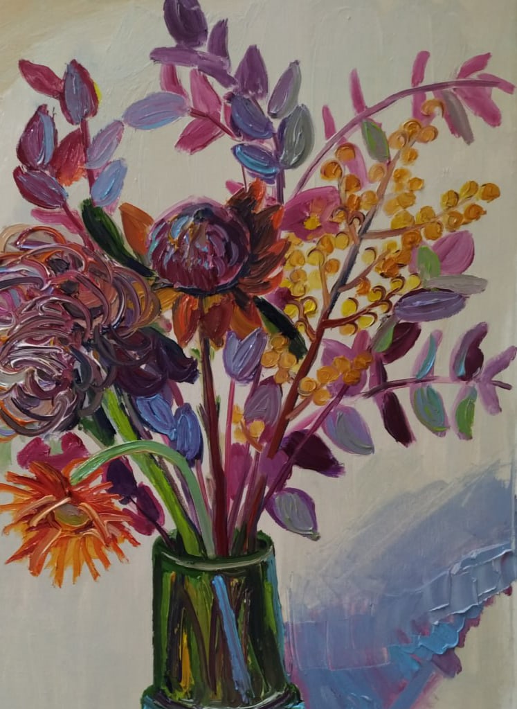 Oil painting A bouquet of autumn Nina L - 3