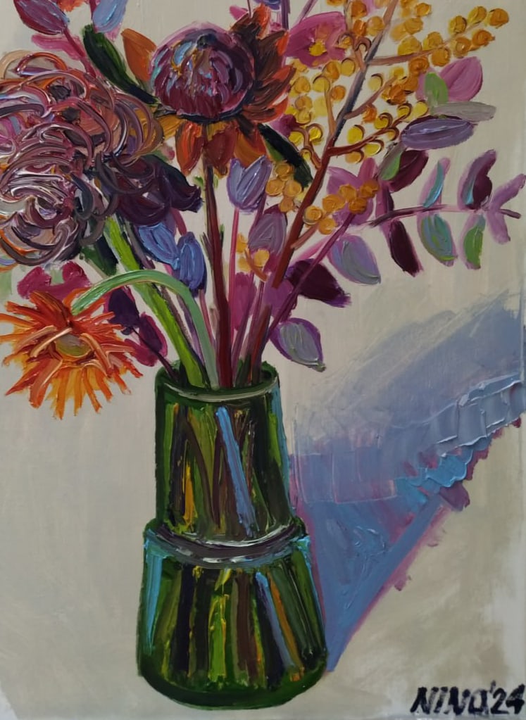 Oil painting A bouquet of autumn Nina L - 5