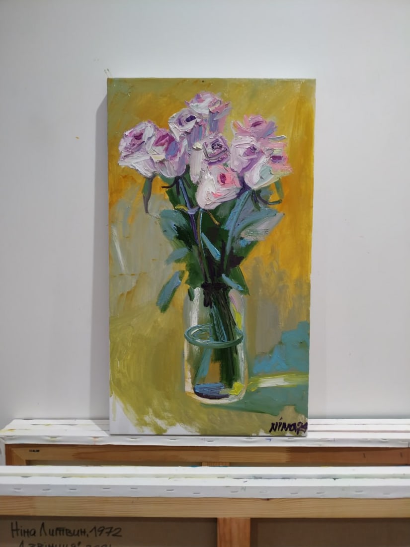 Oil painting Roses Nina L - 10
