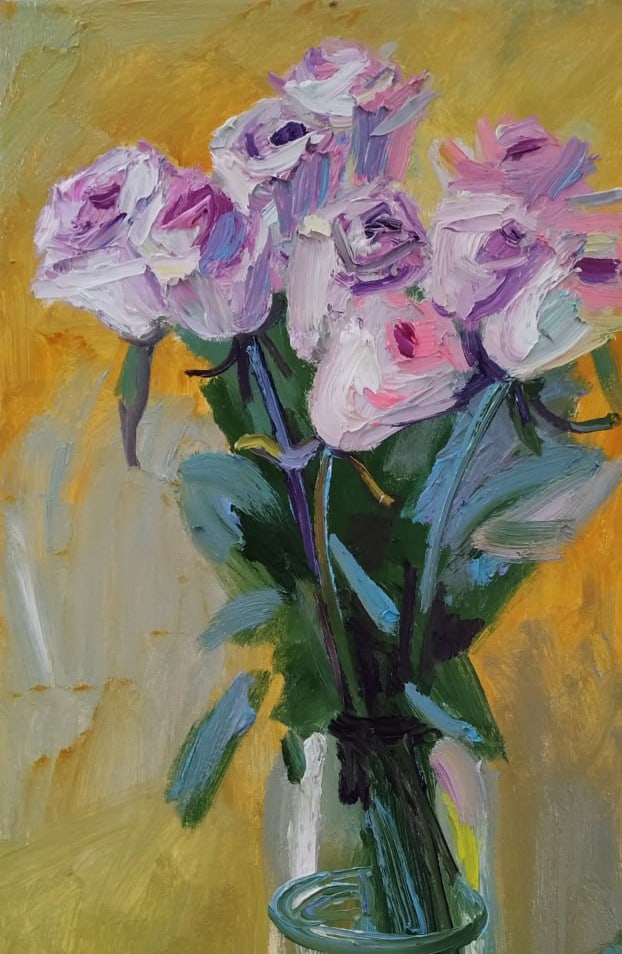 Oil painting Roses Nina L - 2
