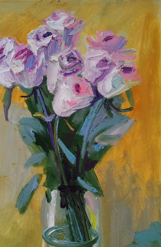 Oil painting Roses Nina L - 3