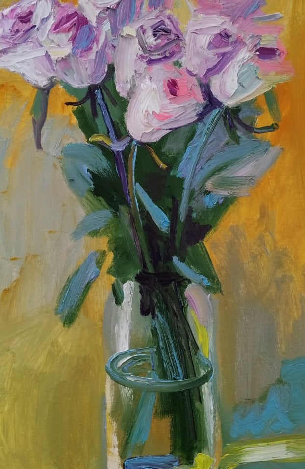 Oil painting Roses Nina L - 6