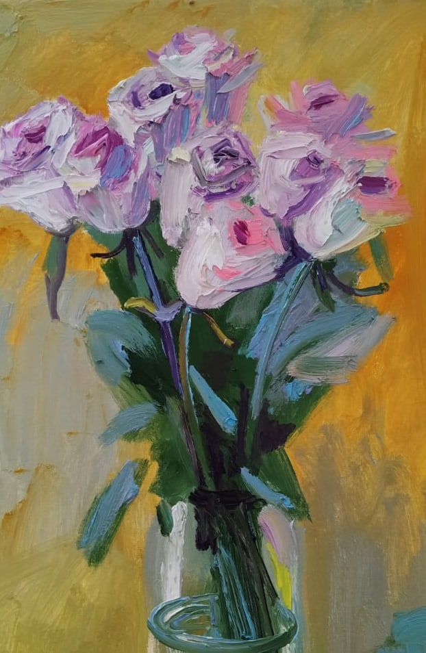 Oil painting Roses Nina L - 7