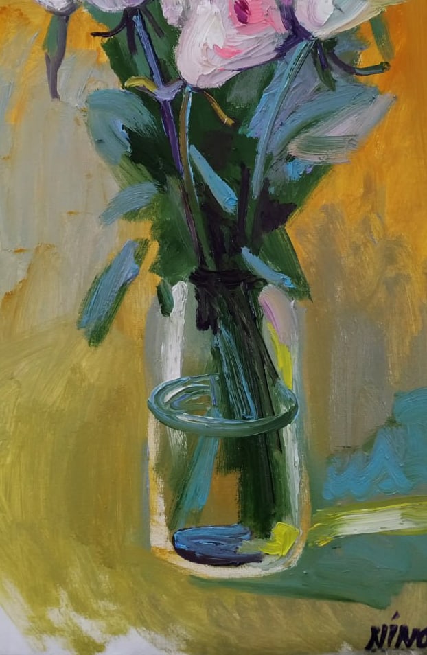 Oil painting Roses Nina L - 8