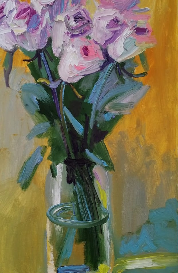 Oil painting Roses Nina L - 9