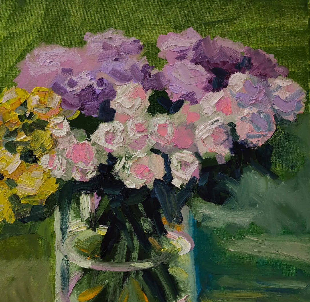 Oil painting Roses Nina L - 3