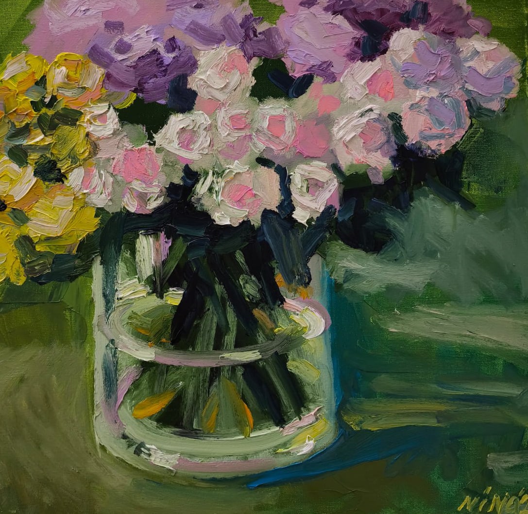 Oil painting Roses Nina L - 5