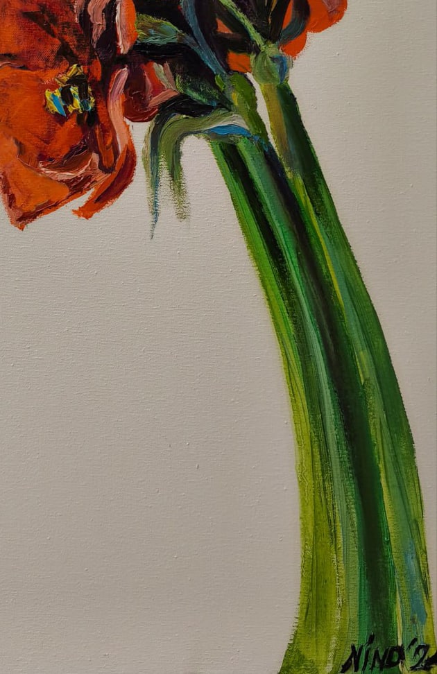Oil painting Amaryllis Nina L - 5