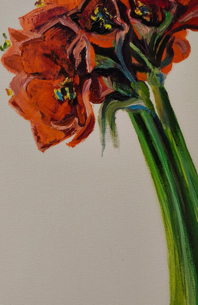 Oil painting Amaryllis Nina L - 6