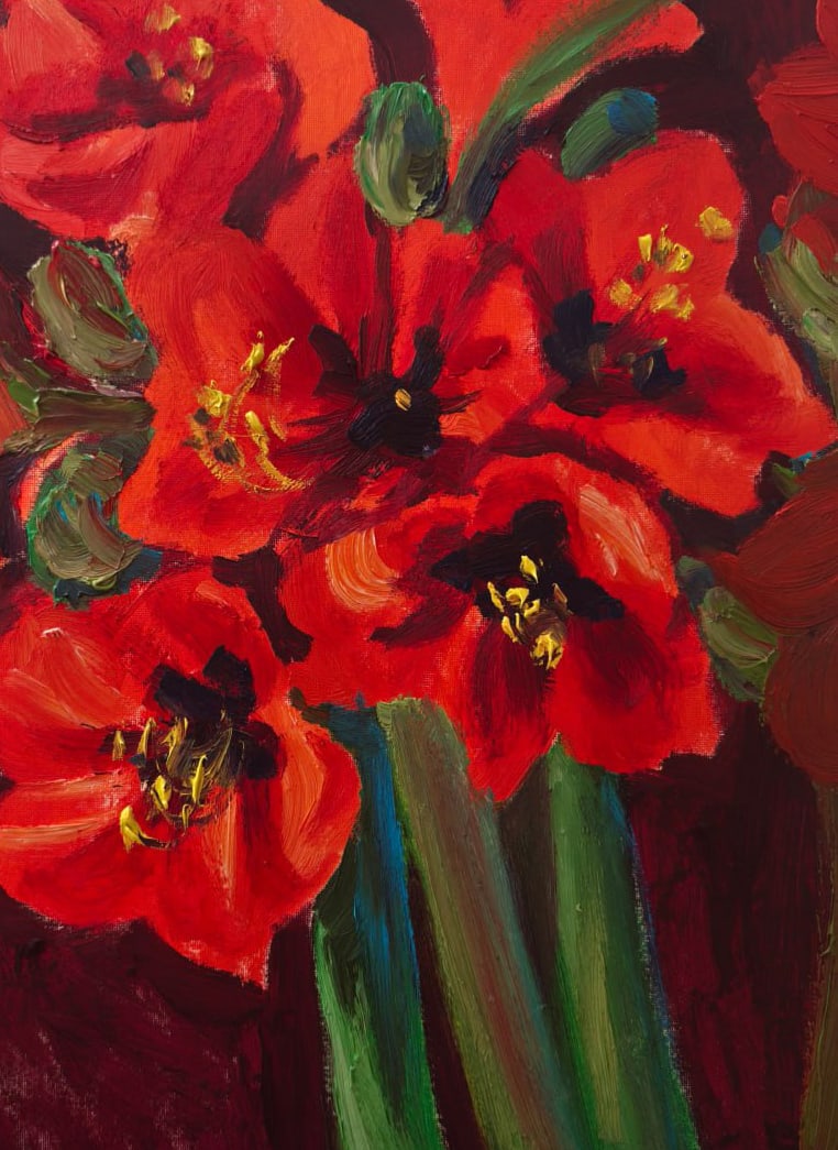 Oil painting Amaryllis Nina L - 9