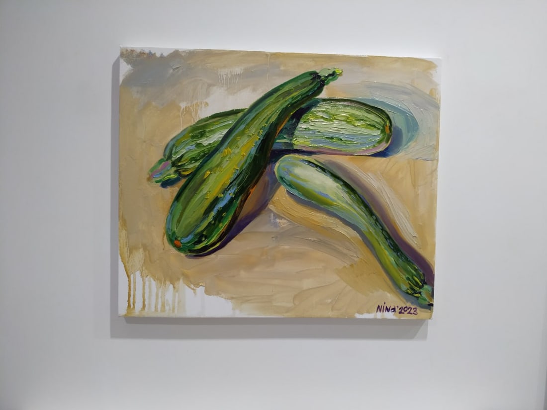 Oil painting Zucchini Nina L - 10