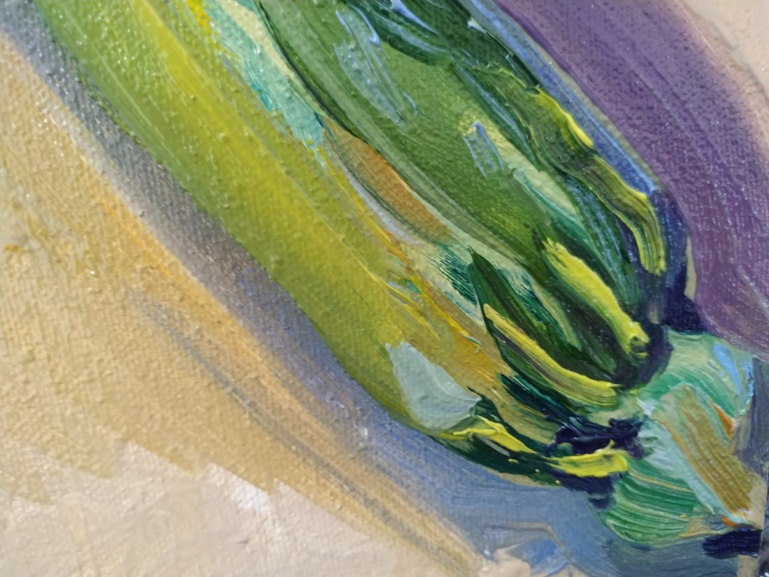 Oil painting Zucchini Nina L - 2